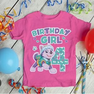 Paw patrol 4th birthday T-shirt- Everest